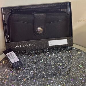 NWT/NIB - Tahari black wristlet.
